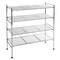 Seville Classics 4-Tier Metal Mesh Shoe Rack, 26.25" W x 11.75" D x 31.1" H
